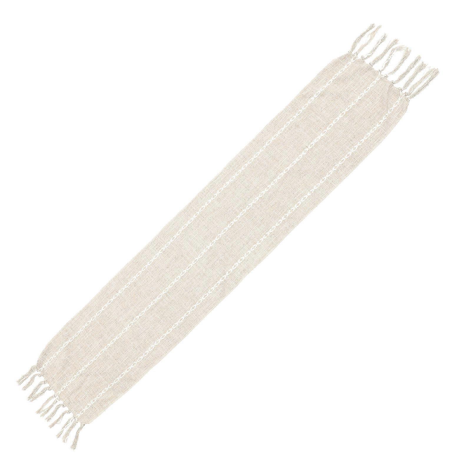 Retro Table Runner Coffee Table Runner for Decor with Tassel Design