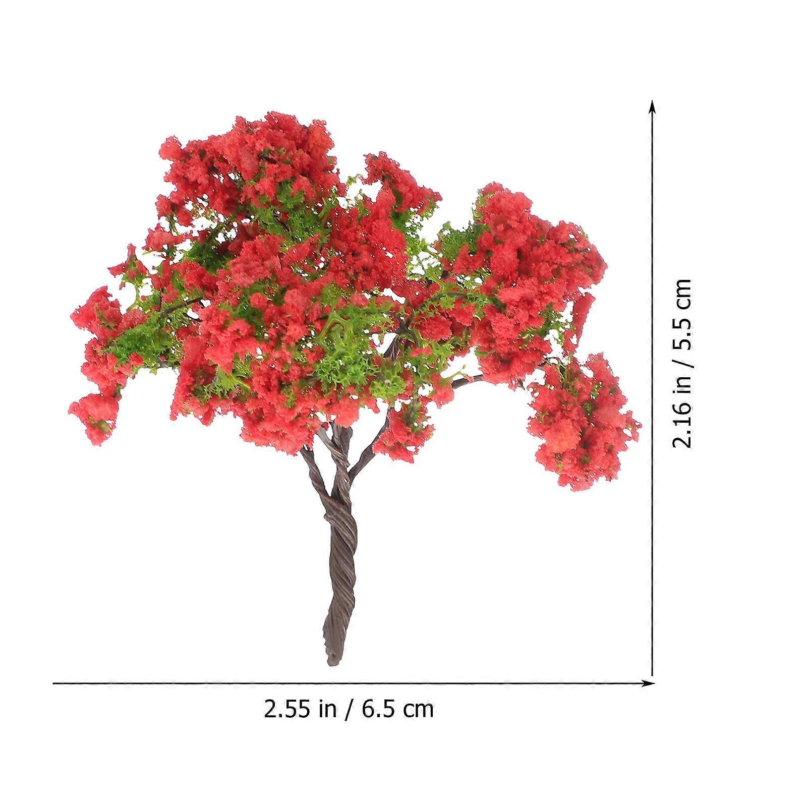 Miniature Tree Model Plastic for Micro Landscape Craft 20Pcs Set