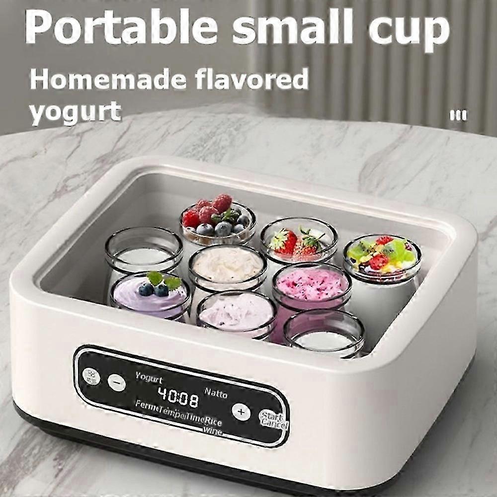 Yogurt Maker 1.6L Machine, Yogurt Makers with Constant Temperature Control & Smart Timer & Automatic Shut-Off US Plug
