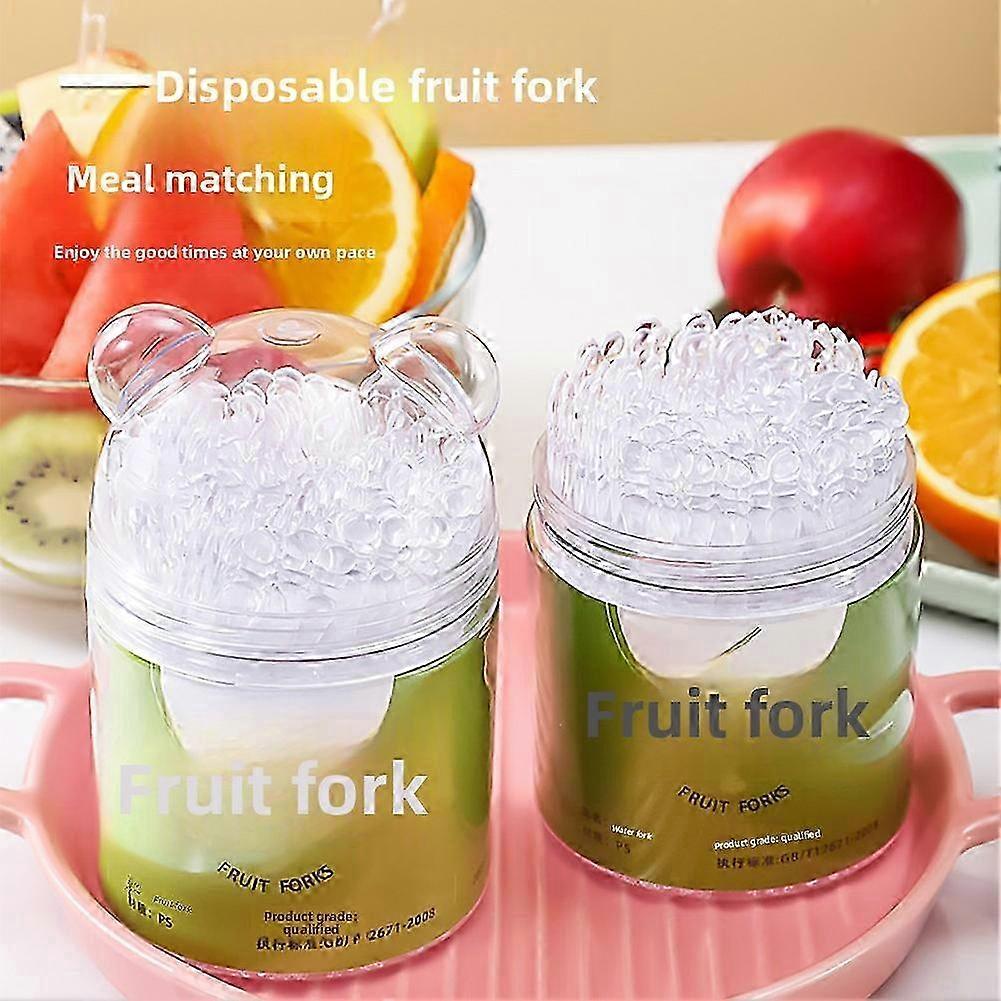 Ergonomic Disposable Fruit Fork