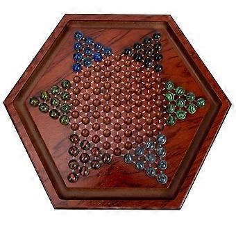 Chinese Checkers Wooden Chinese Checker for Kids 1Set Desktop Family Board Game