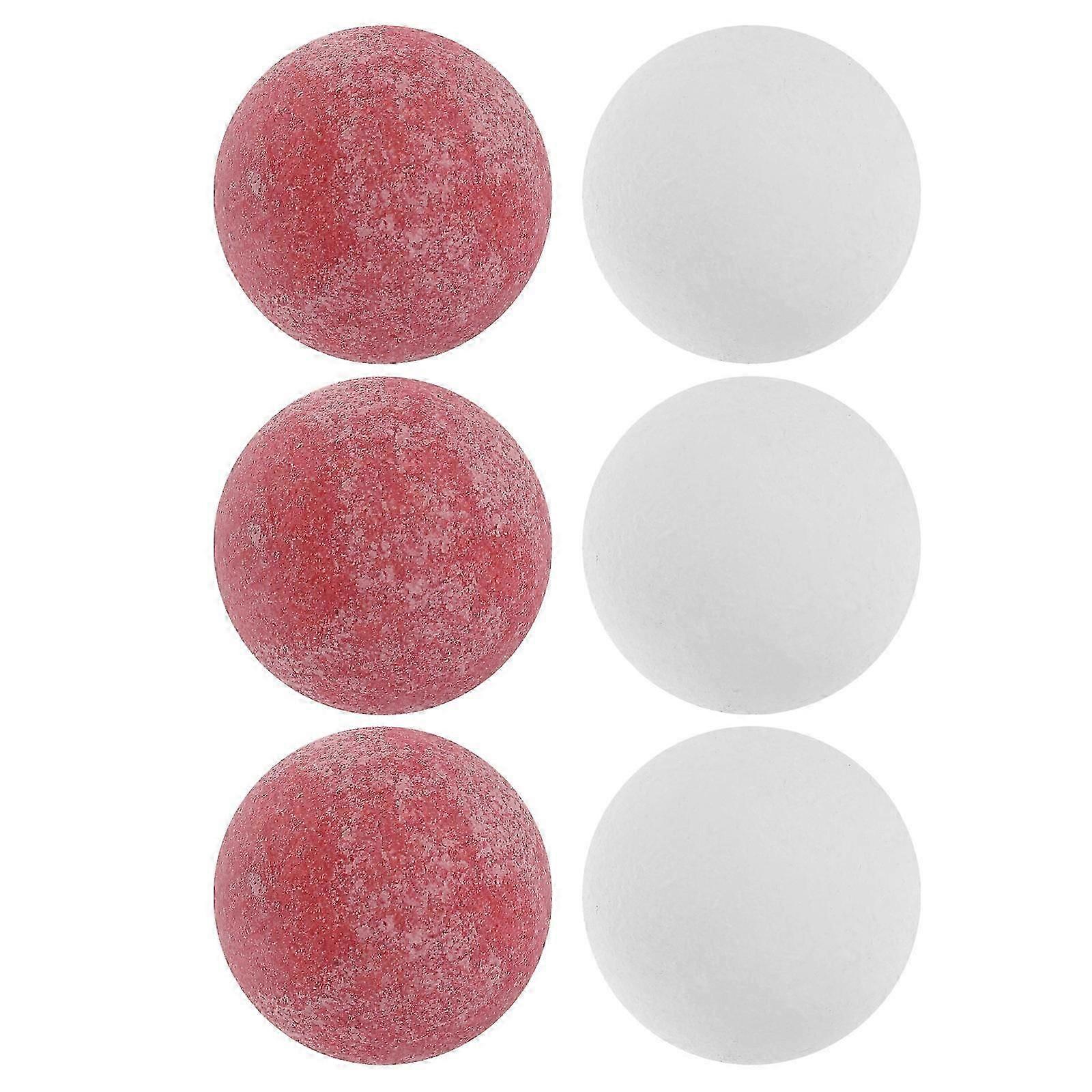 Table Soccer Foosballs Ball Replacement 6Pcs Assorted Color