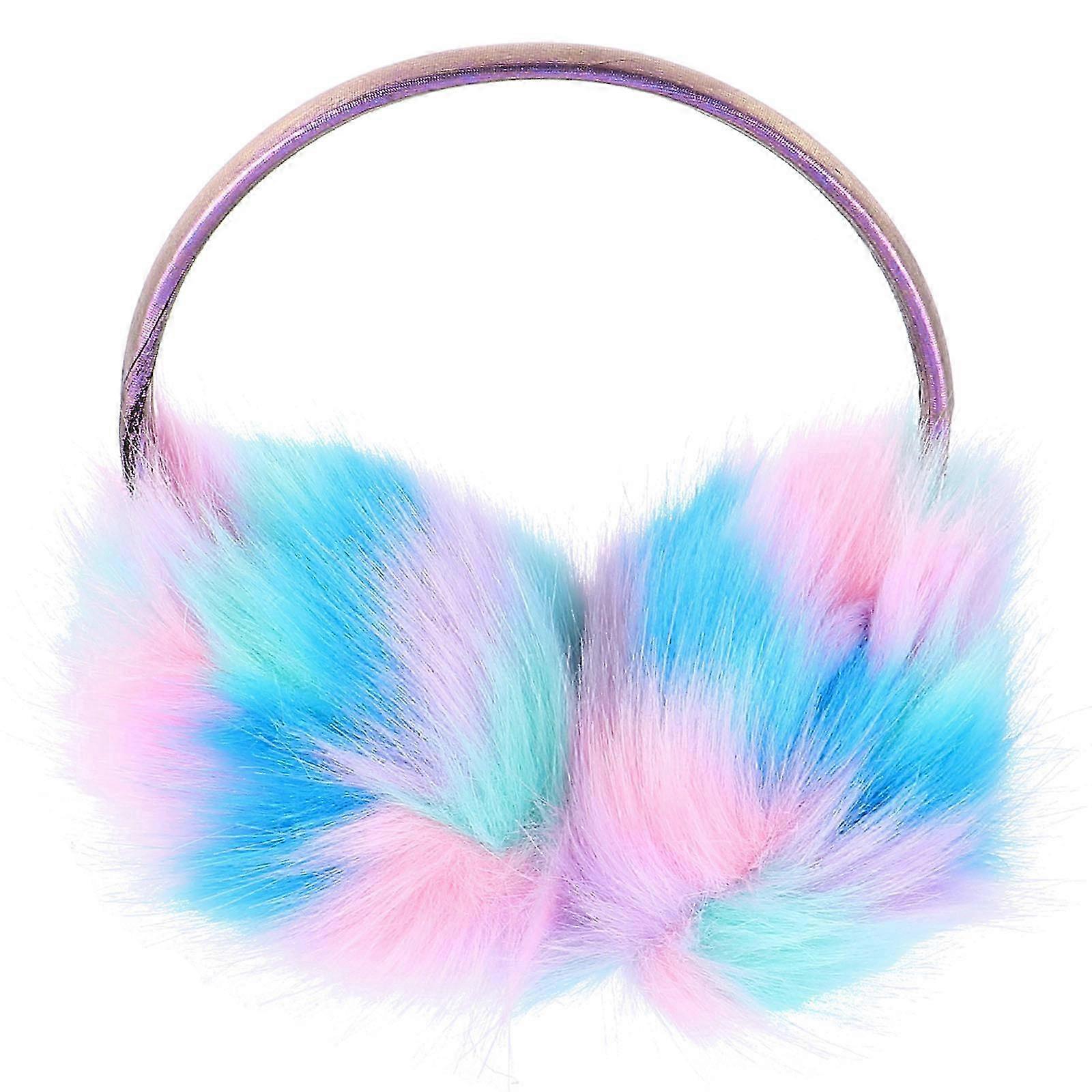 1 Pc Warm Ear Muff Comcompatible withtable Adorable Ear Protective Headgear (Blue)