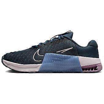 Tênis de treino feminino Nike Metcon 9, cano baixo, antiderrapante e resistente à abrasão, azul, modelo DZ2537-401