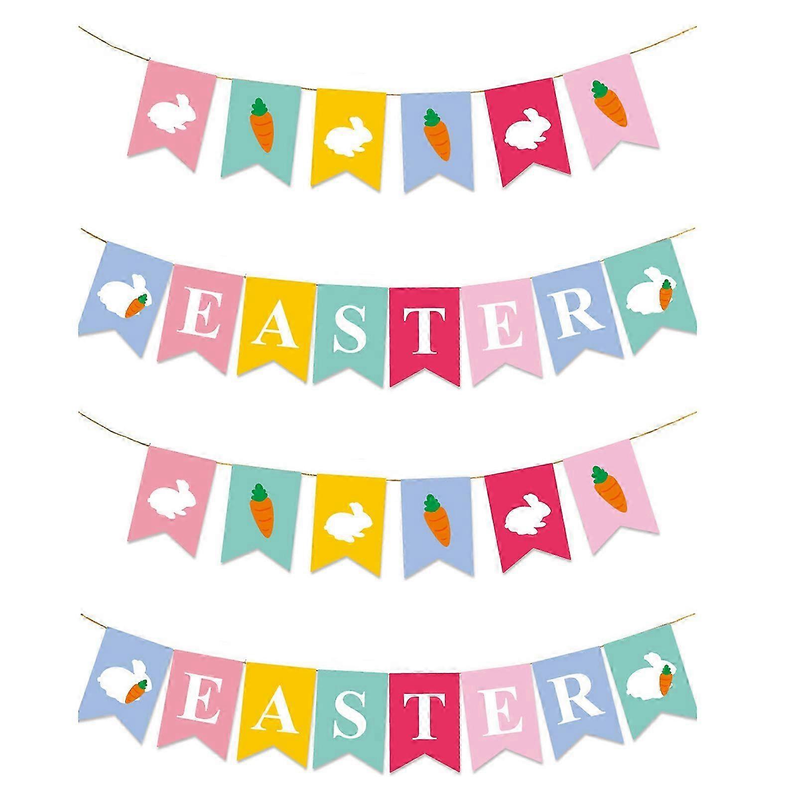 Paper Bunny Easter Banner Hanging Kit
