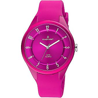 Radiant new round quartz unisex quartz watch with RA244601 Silicone bracelet