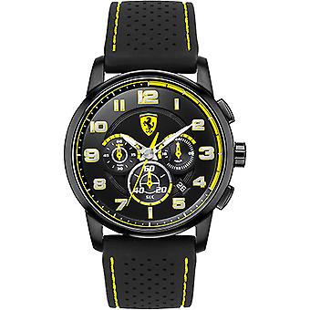 Ferrari erfgoed Japanse kwarts analoge man horloge met siliconen armband 0830061