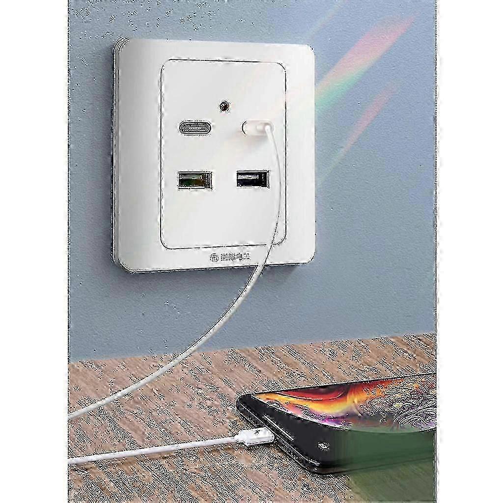 Fast Charge USB Wall Socket UK