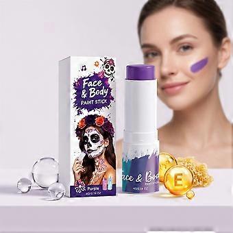 Purple Face and Body Paint Stick 4g, Washable Makeup Colour for Parties Costumes and Festivals