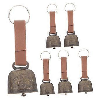 6pcs Copper Pet Collar Bells for Cats and Small Dogs, Loud Clear Tone, Durable Waterproof AntiLost Design