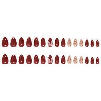 Lychee-Printed Press-On Nails