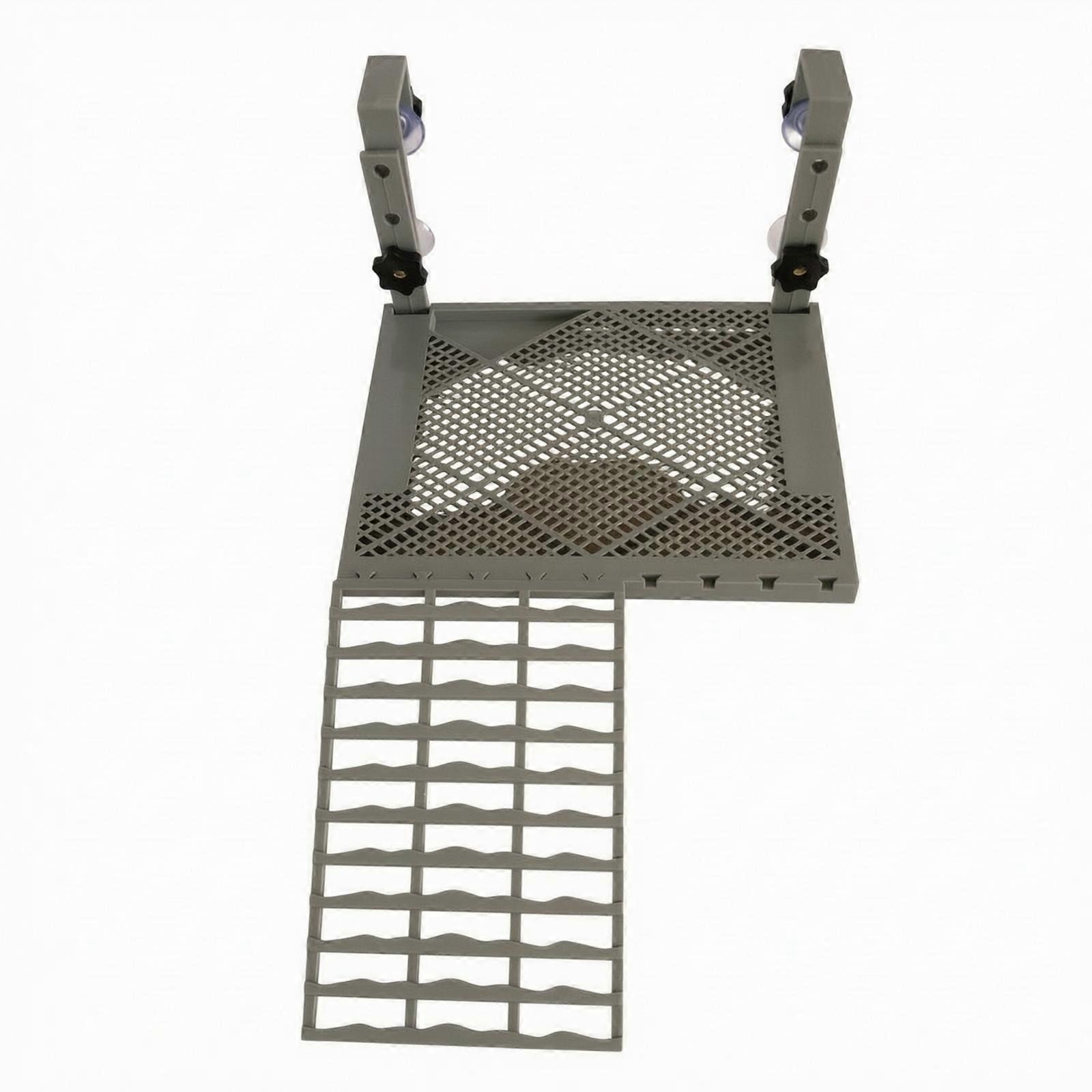 Hanging Turtle Platform with Ramp Ventilated for Reptiles
