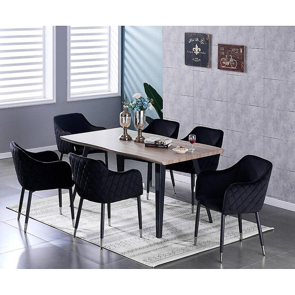 Versailles Rocco Lux Dining Set - A Table & 6 Chairs