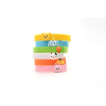 6 pcs Assorted Colors Puppy ID Collars Whelping Collars Newborn Dog Kittens Band Adjustable Identification Collar for Pet