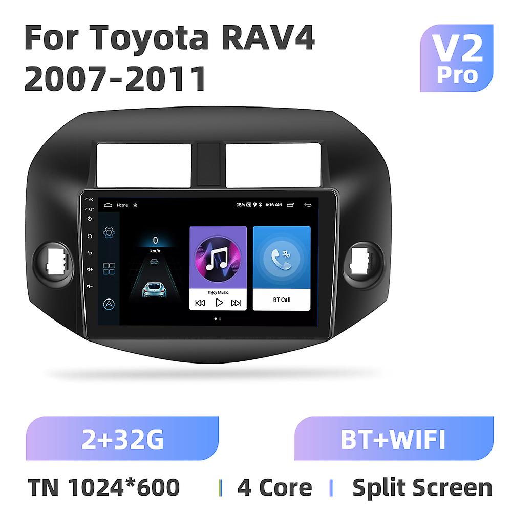 Android11 Car Radio For Toyota Rav4 2007-2010 Multimedia Stereo Gps Navigation 4g Wifi Carplay Autoradio 10.1'' Rds Dsp