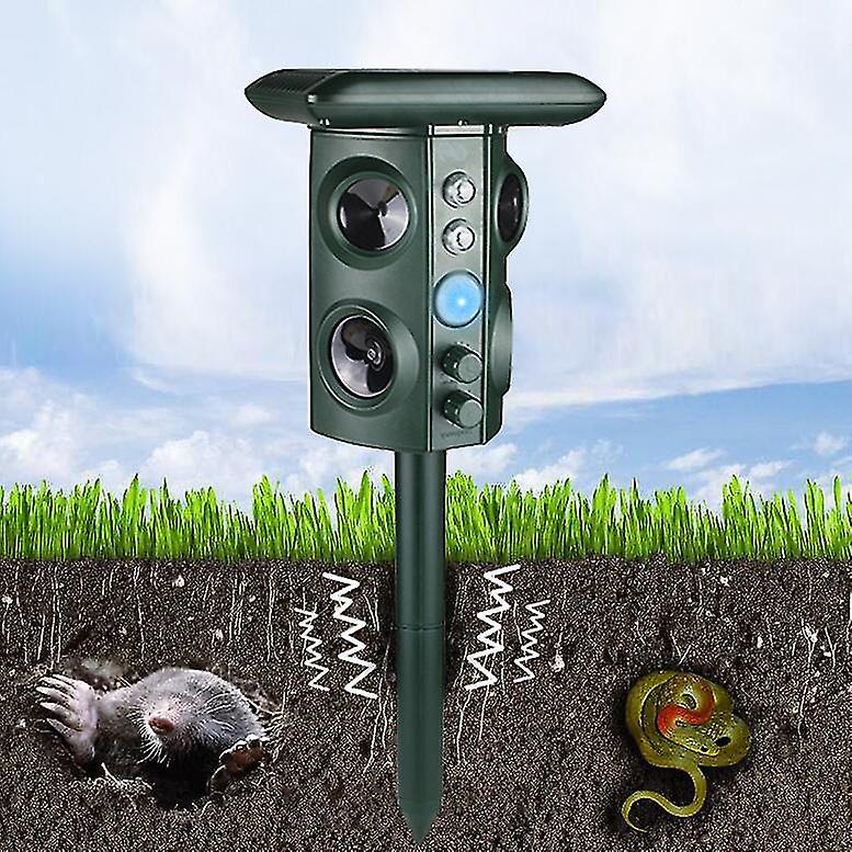 Cat Repellent Ultrasonic Repeller Solar Power Ip66 Waterproof Adjustable Frequency Ultrasonic Animal Repellent And Repellent