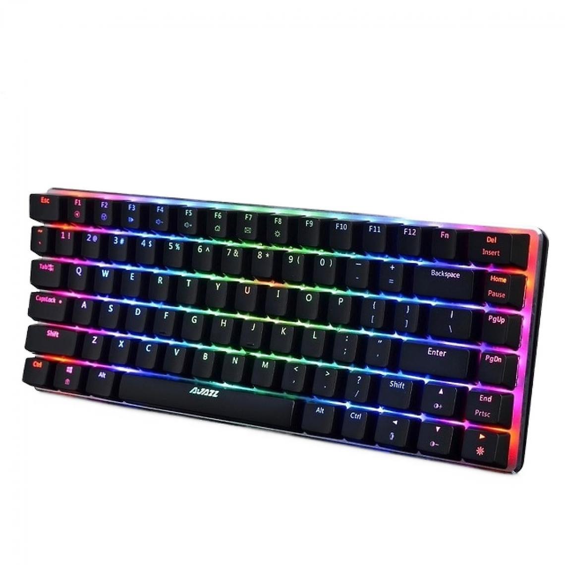 Mechanical Gaming Keyboard 18 Mode Rgb Backlit Usb Wired 82 Key Axis Blue/black For Professional Gamer Laptops | Backlit Rgb Keyboard 2