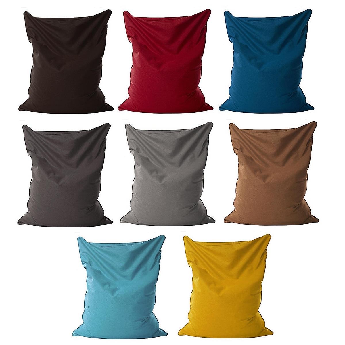 Large & Small Lazy Sofa Covers: Linen Cloth Lounger, Bean Bag, Pouf, Couch, Tatami Chair - No Filler