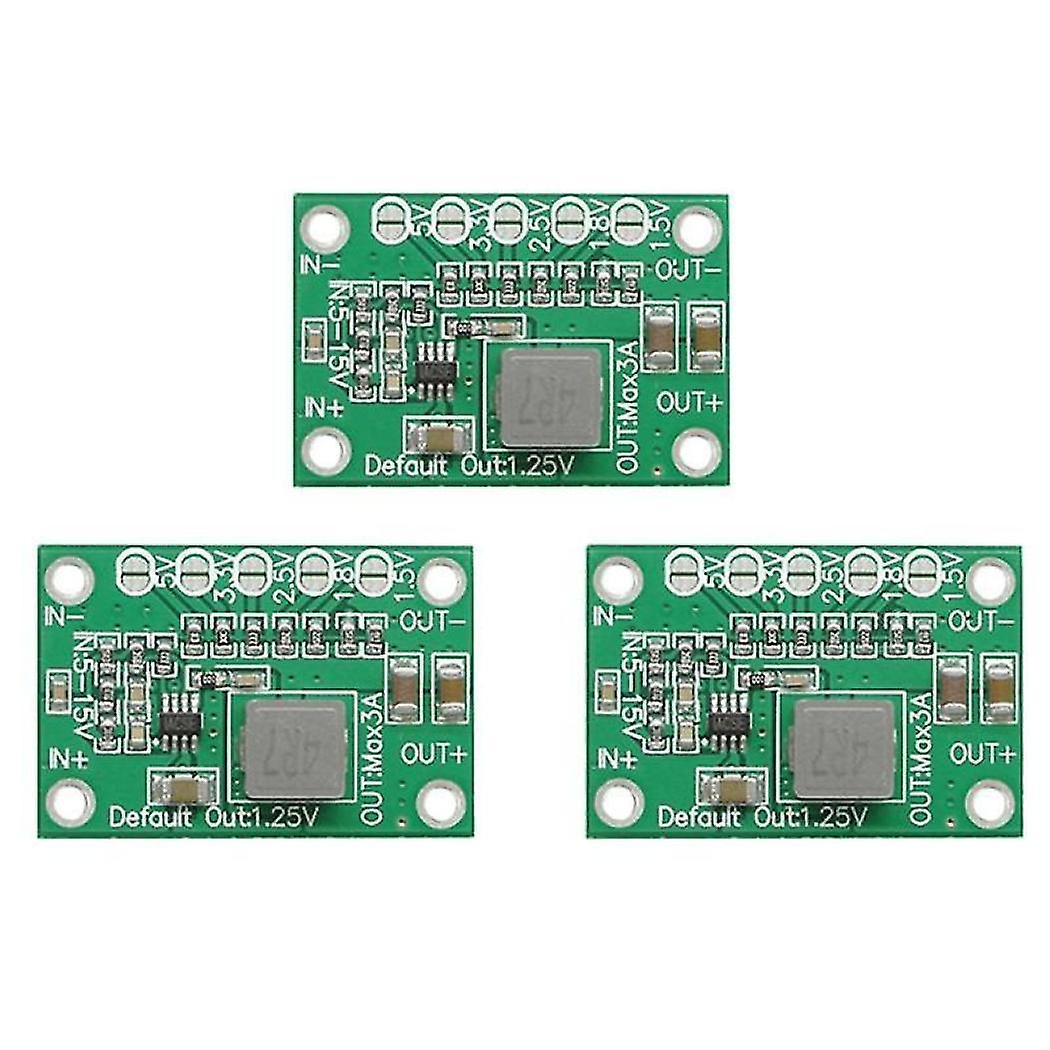 3x Ca-1235 Power Module, 1.25v 1.5v 2.5v 3.5v Output, 3a Adjustable Step-down Module