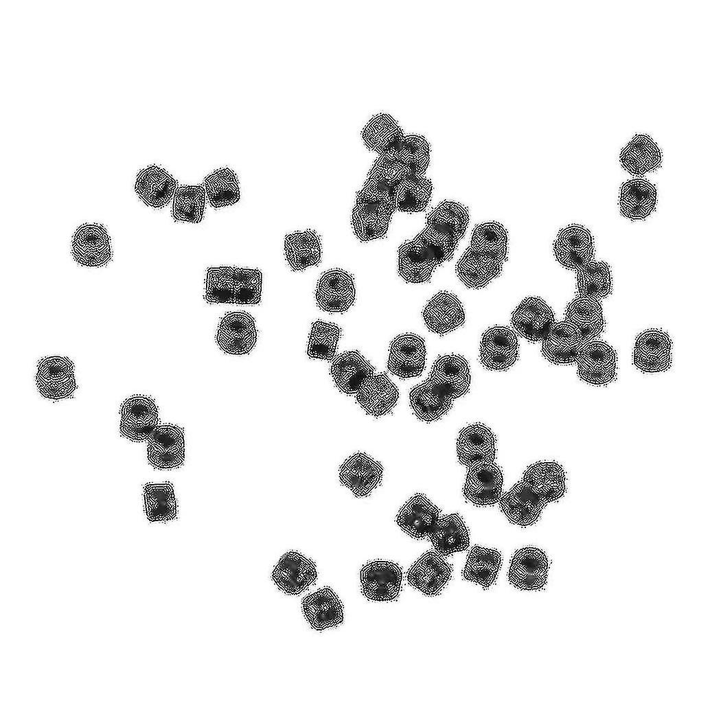 M2 Zinc Plated Nylock Nylon Insert Hex Lock Nuts Black 50pcs