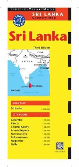 Sri Lanka Travel Map Third Edition Paperback Book