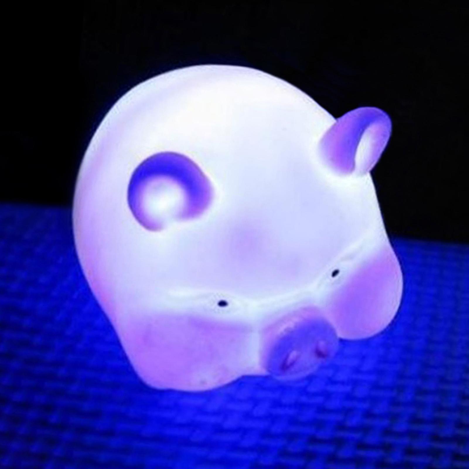 Mignon zodiaque chinois en forme d’animal led clignotant couleur changeant décor veilleuse