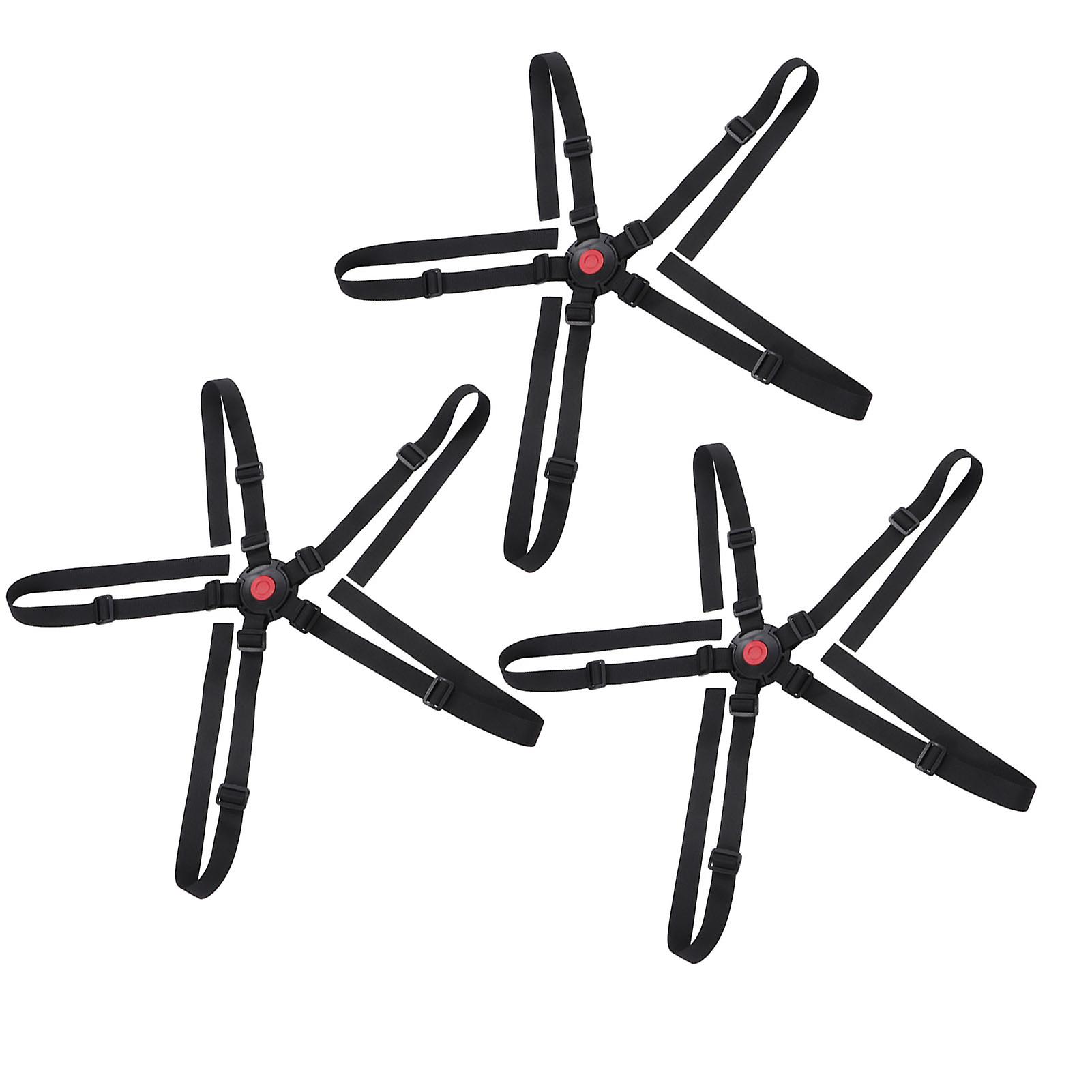 High Chair Harness Universal Round Shape Replacement Fixation Adjustable 5 Point High Chair Strap