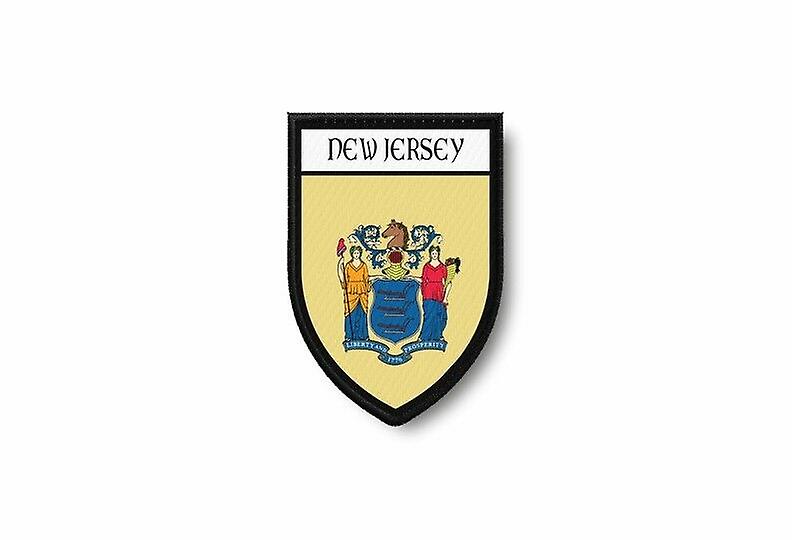 Patch Ecusson Termocollant Edge Brode Flag Prints USA New Jersey