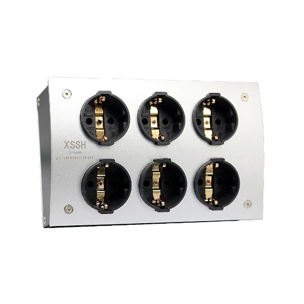 Hifi Audio E-tp60 Fi-e30 Eu Shuko Euro Ac Power Distributor 125v-250v 50/60hz 16a 16amp Iec Inlet E