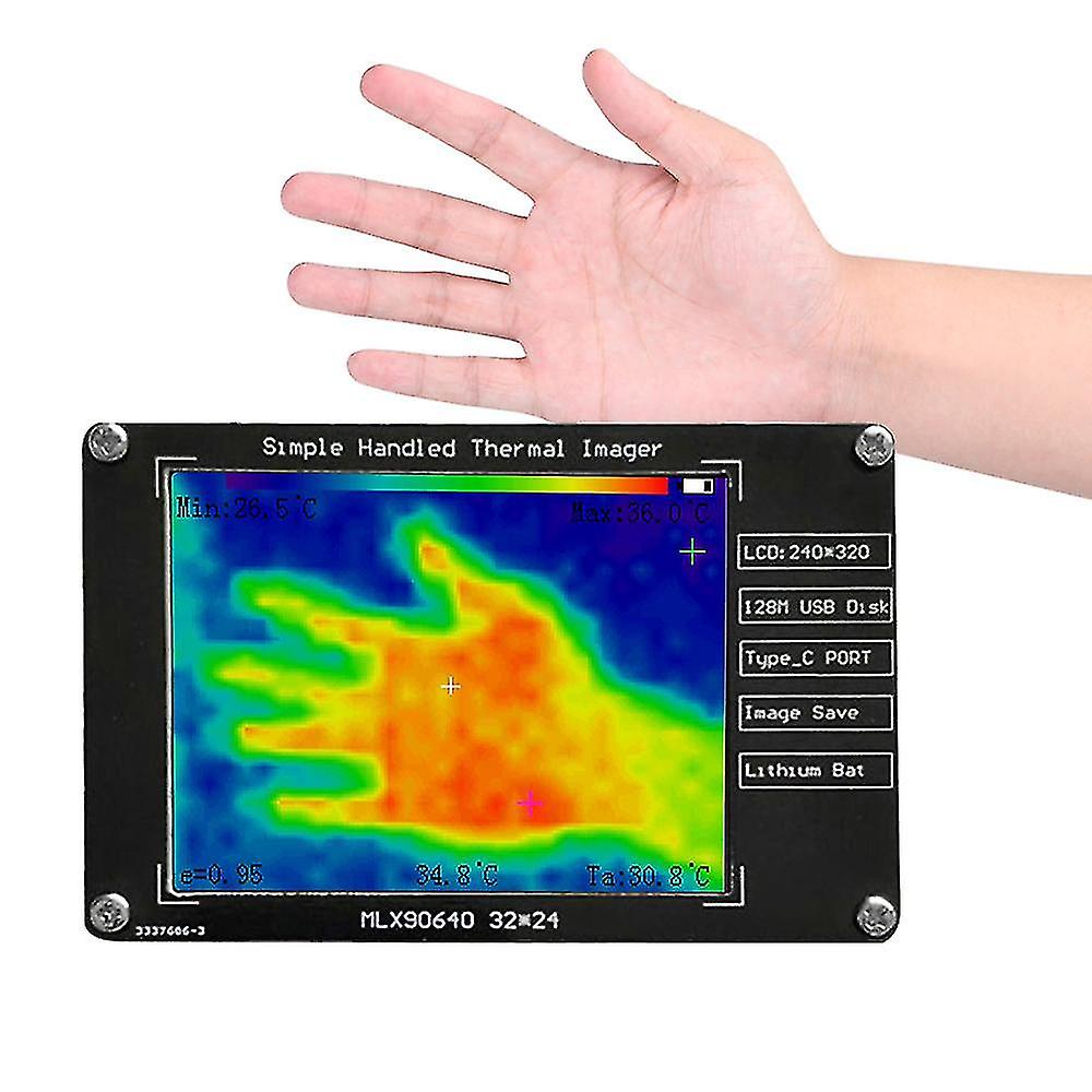32 * 24 بكسل الأشعة تحت الحمراء مجسات تصوير حراري 2.8 بوصة LCD 240 * 320 دقة واضحة تعريف كاميرا التصوير -40 إلى 300
