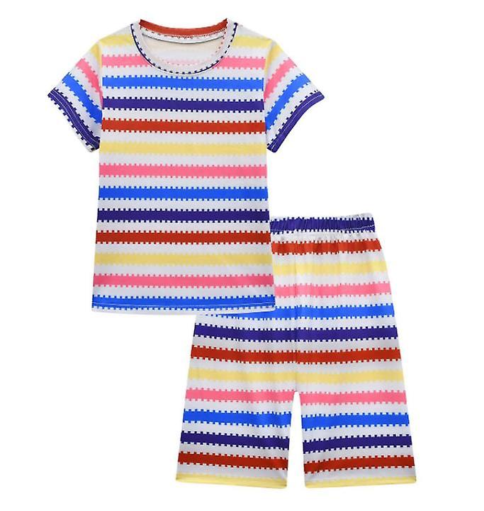 New Arrival Dziewczęce sukienki cosplay ins moda dla dzieci Capris z krótkim rękawem dwuczęściowy zestaw