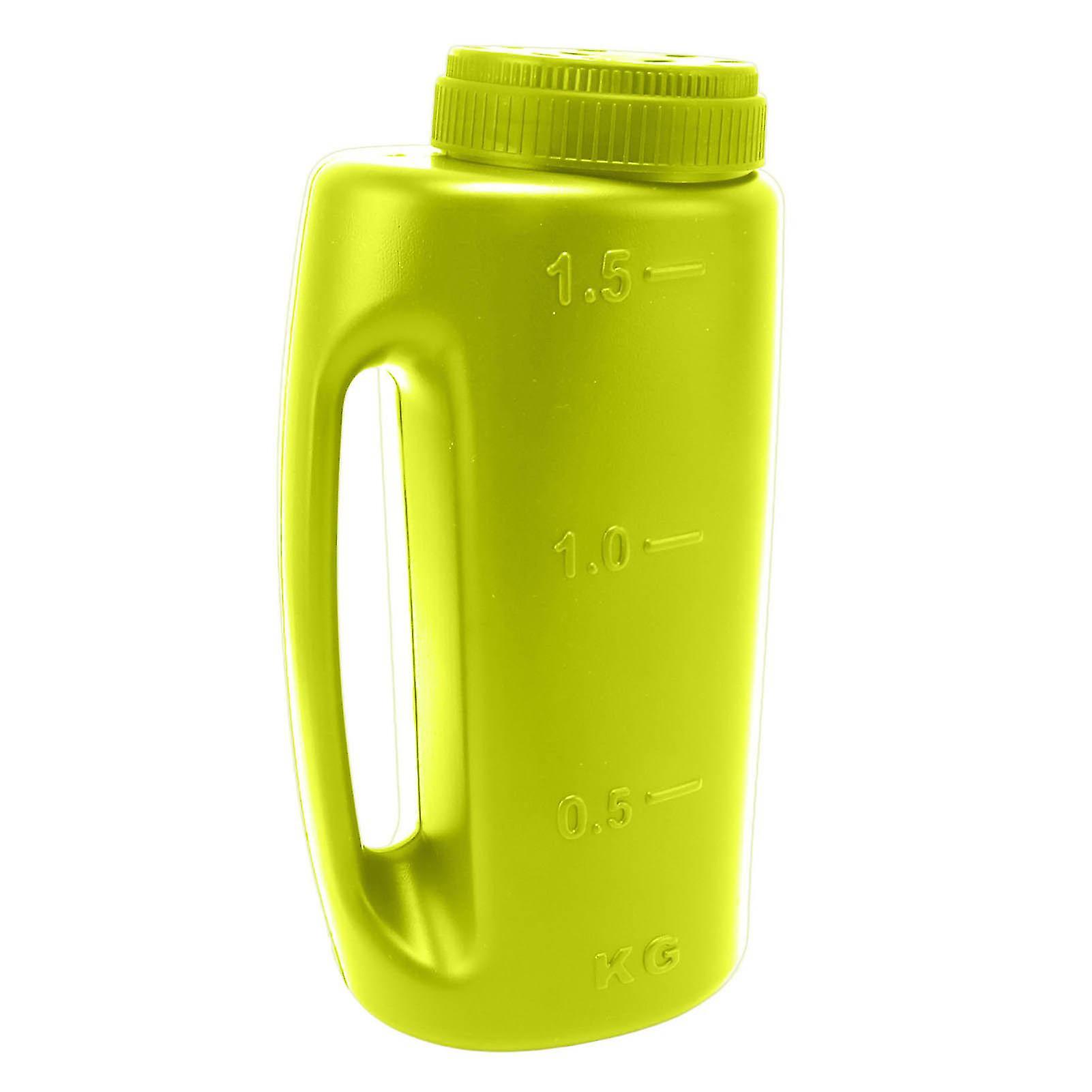 Handheld Fertilizer Spreader Hand Held Grass Seed Spreader Crop Spreading Salt Sowing Pot Green 