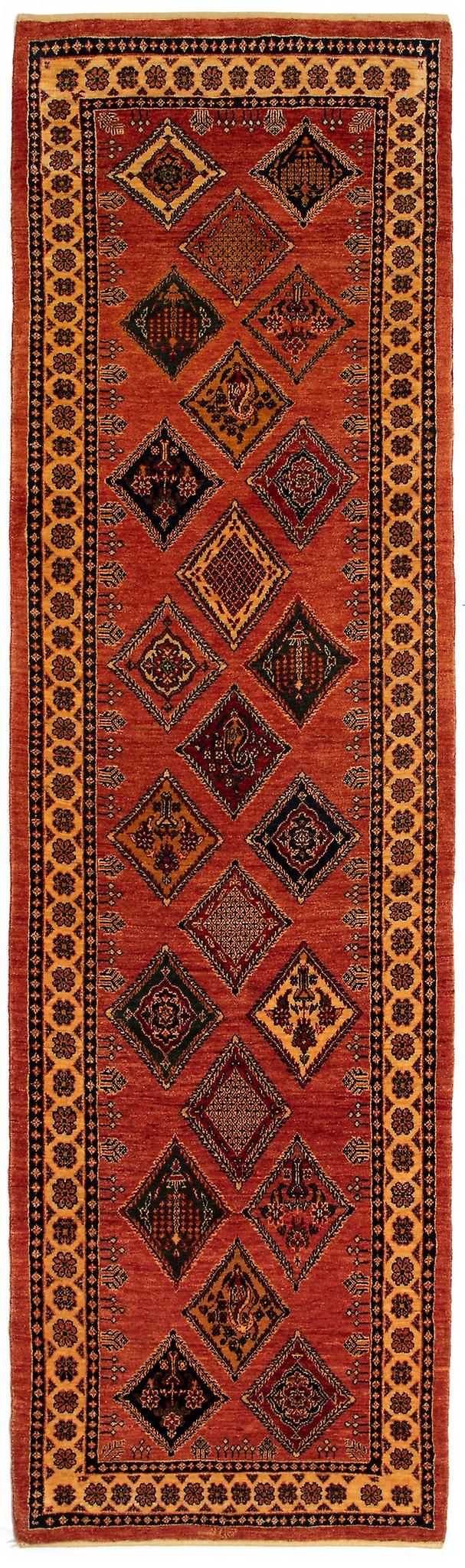 Vidal Kashkuli 85x299 with Red Hand knotted Central Asia Rug