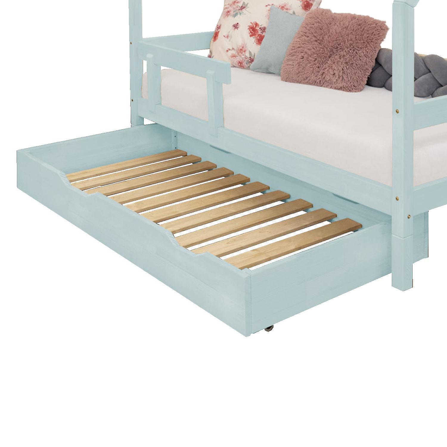 Bed Drawer 120 x 190 with bed frame BUDDY - light blue
