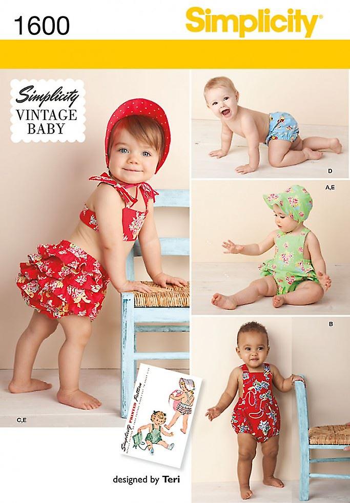 Simplicity Paper Sewing Pattern 1600