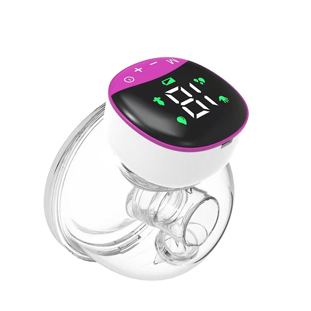 Wearable Breast Pump Portable Hands Free Electric Breast Pump for Breastfeeding LED Screen 4 Modes 1