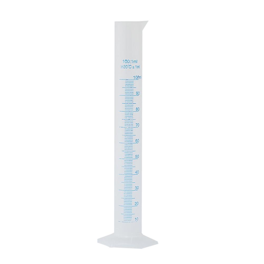 3 x 100ml Plastic Graduated Measuring Cylinder with Scale Chemistry Laboratory Tool