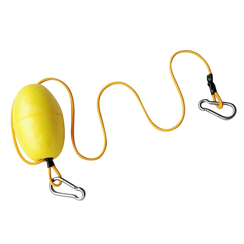 Kayak Tow Throw Line Floating Accessory Leash Yellow + Yellow