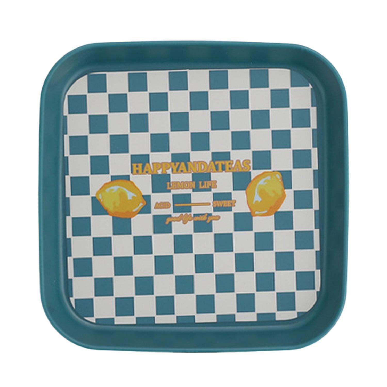 Reusable Bone Dish BPA Free Stackable Storage Fruit Pattern Plastic Snack Tray for Dining Room