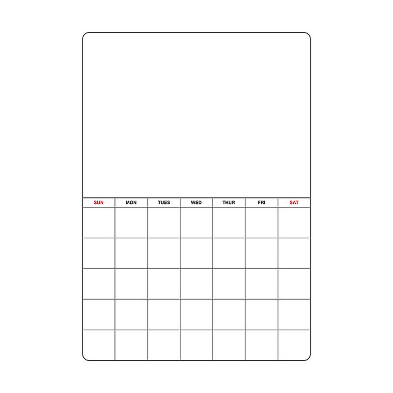 Magnetic Calendar for Refrigerator, Dry Erase Whiteboard, Magnetic Notepad for Fridge