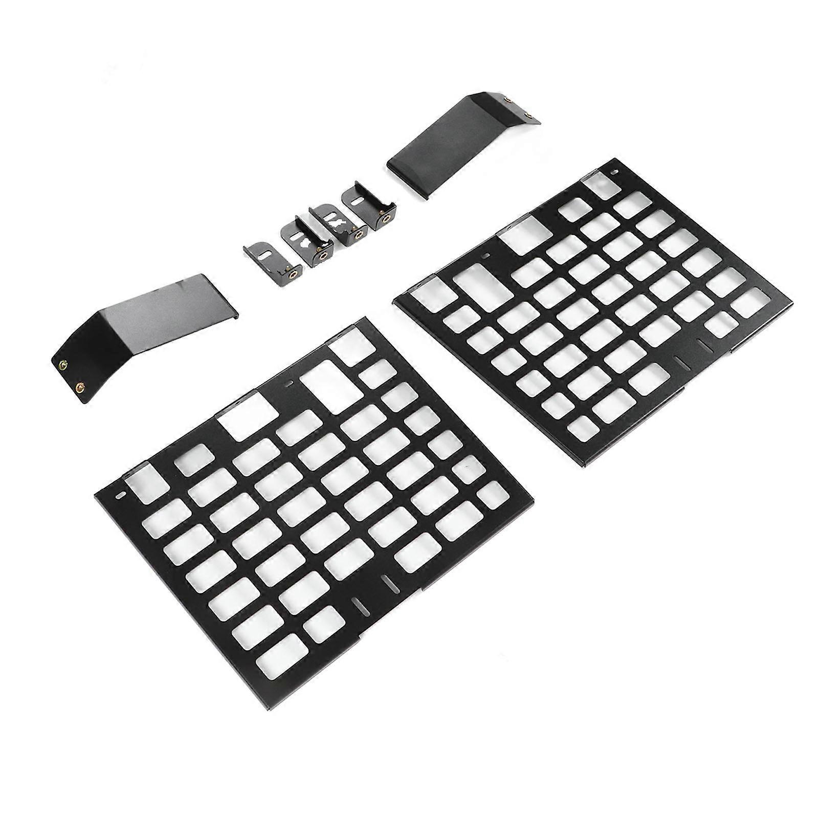 2pcs Rear Window Side Storage Rack Aluminium Alloy Modular Storage Panel Replacement for Land Rover Defender L663