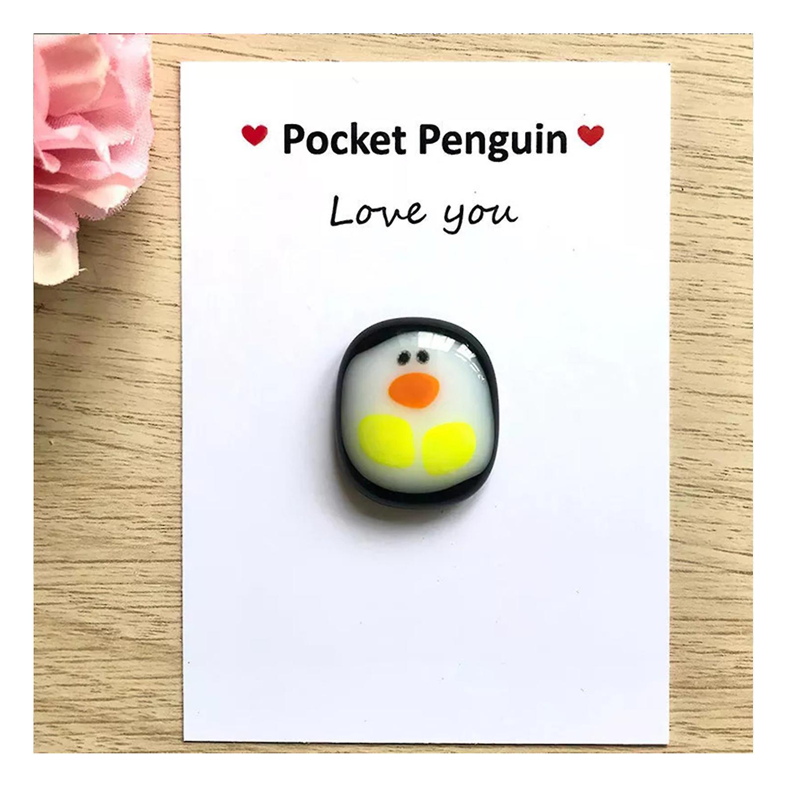 A Little Pocket Penguin Hug Keepsake Ornament Cute Gift with Small Message Card