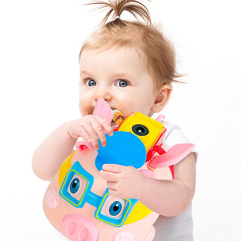 Children Automatic Electric Bubble Machine Bubble Pig Spray Watch Remote Control Music