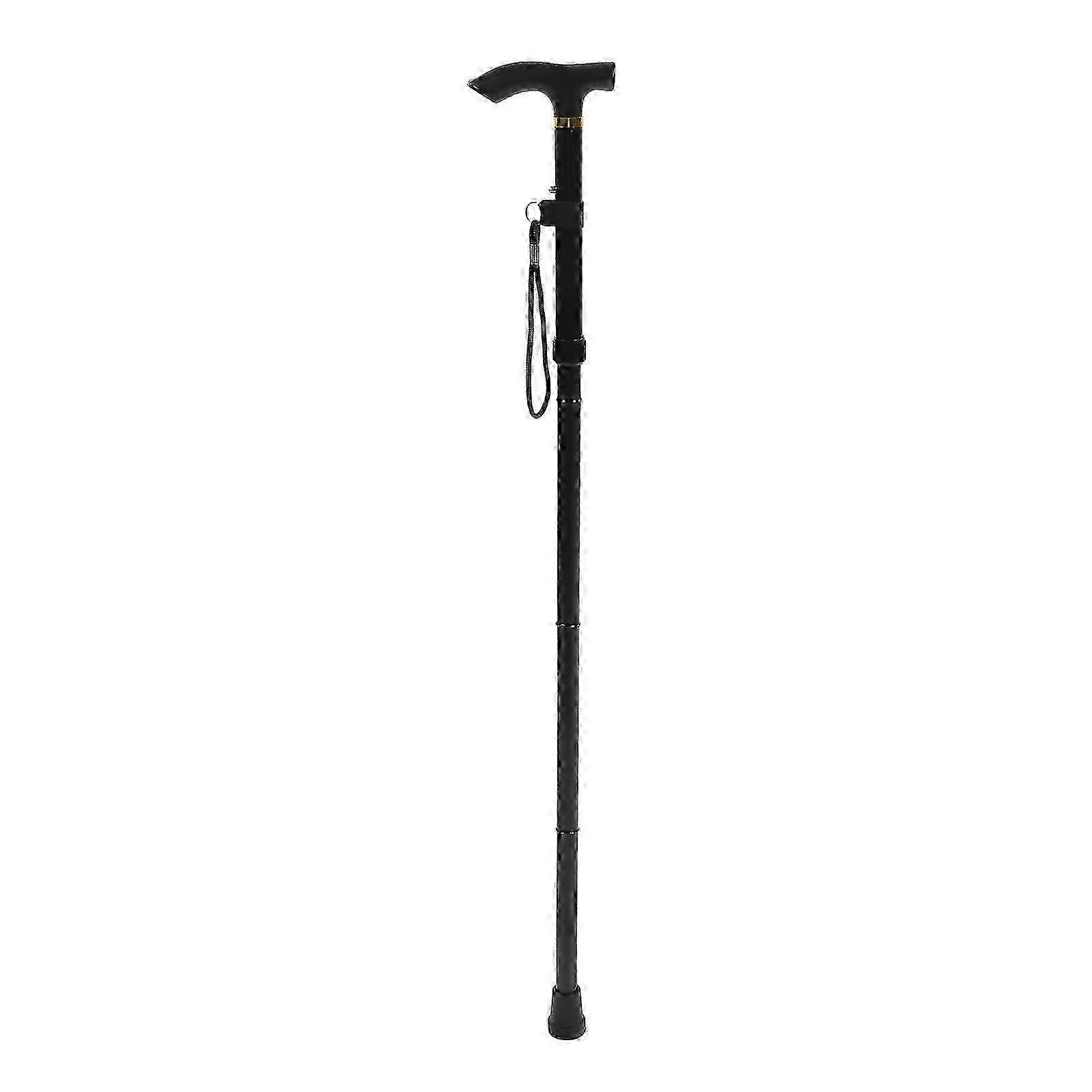 Verdant Touch Foldable Walking Stick Folding Walking Stick, Aluminum Alloy 4 Section Adjustable Walking Cane for Mountaineering Hiking, Lightweight,