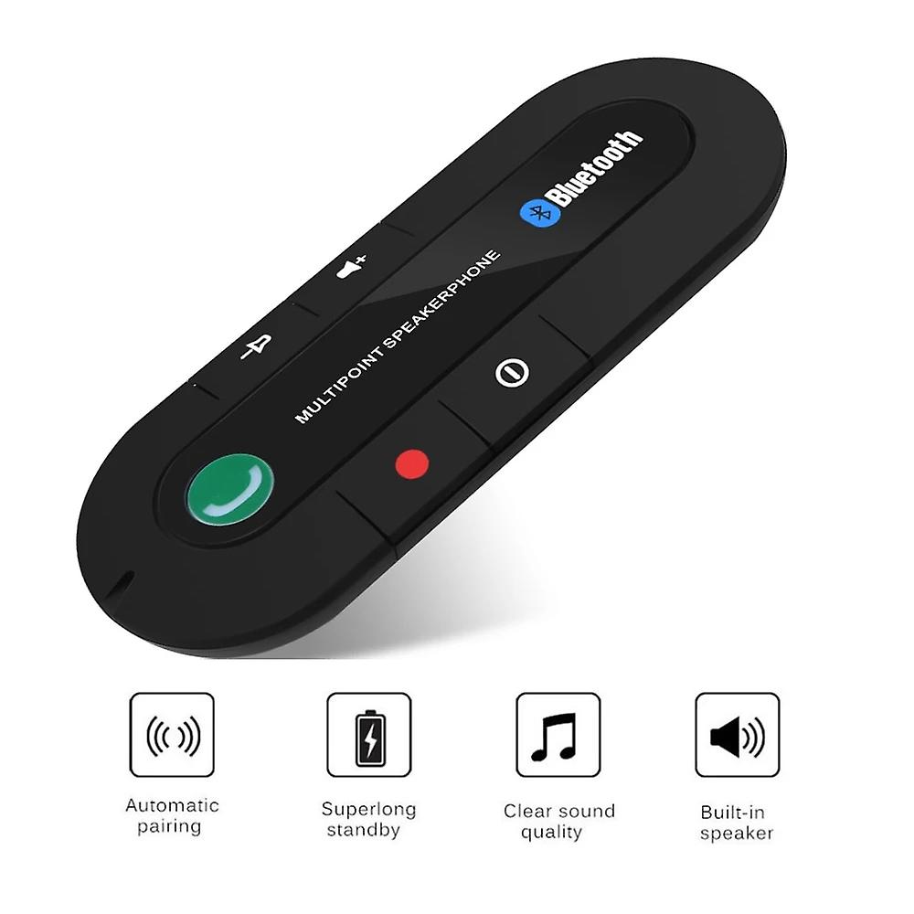 Kebidu Mini Android 4.1 Speakerphone Sun Visor Clip Universal Bluetooth Handsfree Car Kit Wireless Bluetooth Mp3 Music Player LB