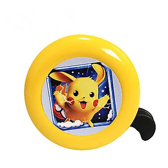 SUJI Aluminum bicycle bell, loud and clear sound of bicycle - yellow Pikachu (send frog light + tools) (two)