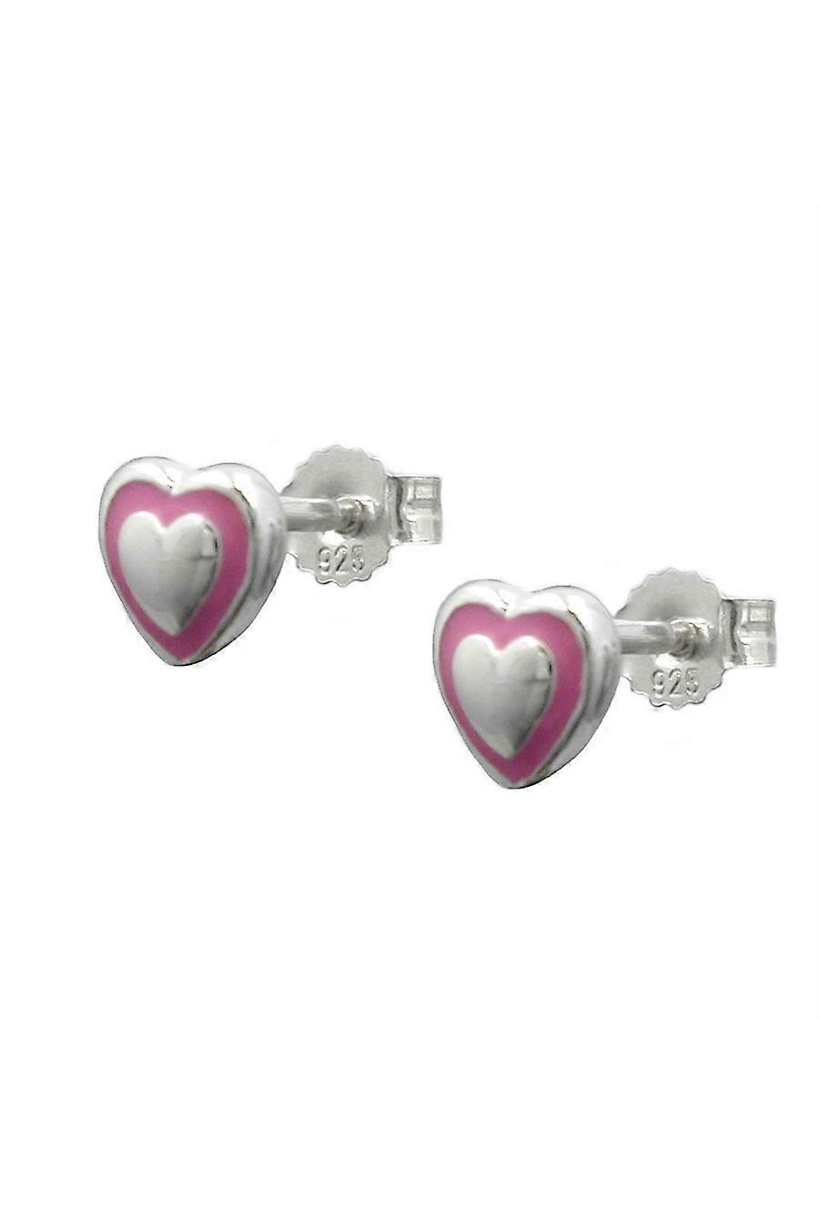 Stud Earrings Little Heart Silver 925 - Gl93340