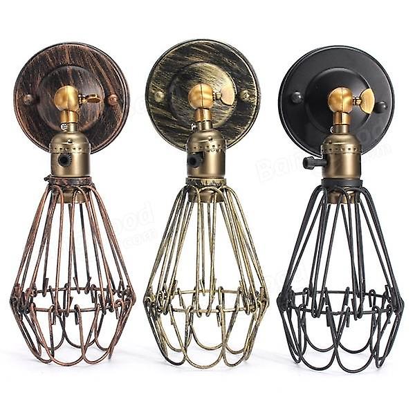 Metal Vintage Rustic Sconce Wall Light Edison Lamp Bulb Fixture