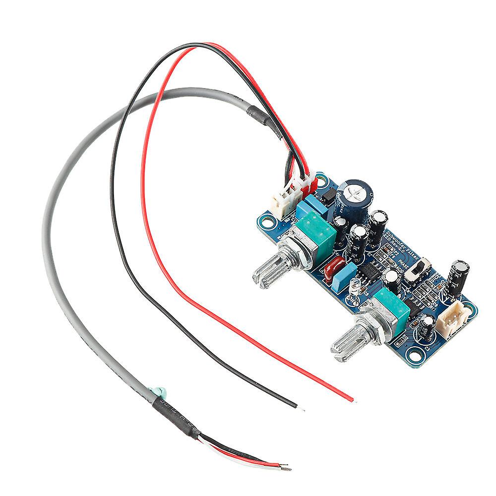 Tiefpassfilter Bass Subwoofer Vorverstärker Verstärkerplatine Single Power DC 9-32V Vorverstärker mit Basslautstärkeregelung