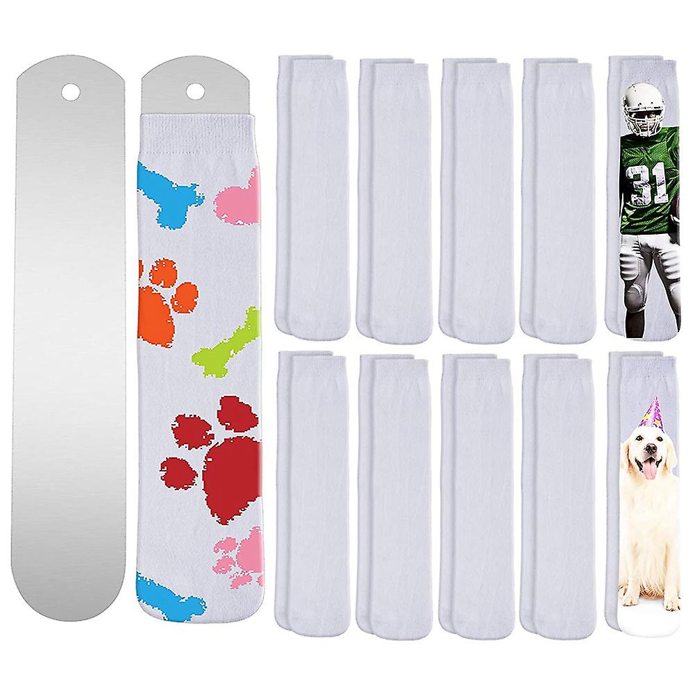Blank Sublimation Sock Printable Athletic Sock with Dye Sublimation Sock Jig Dye Sublimation Jig for DIY Sock